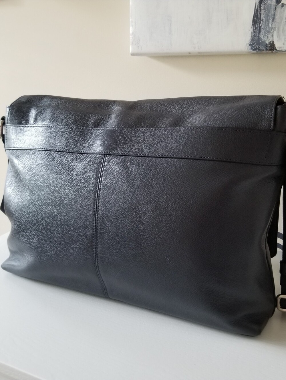 Coach Charles Messenger Bag Crossbody Navy - Picture 5 of 16